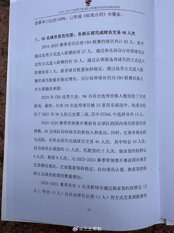 🎤媒体人：CBA新赛季全明星周末于明年2月底进行 有65名球员首次注册